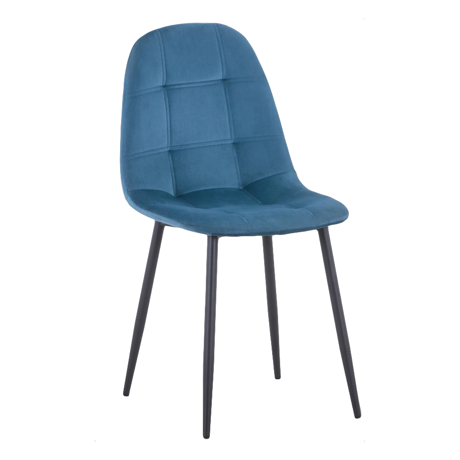 Chaise bleu VELVET - PLS