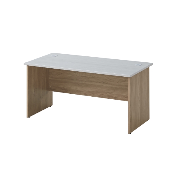 BUREAU STANDARD 1470X700X750 WU3344 + chêne naturel Blanc