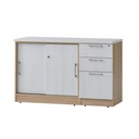 ARMOIRE LATÉRALE 1200X420X750 + NATUREL CHENE BLANC