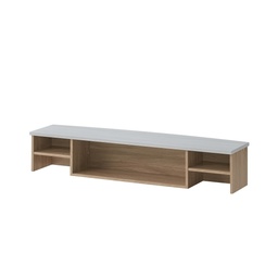 [BCU15CNW] MEUBLE ADDITIONNEL COMPTOIR  1500X350X300 cheneNaturel blanc